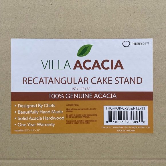 Rectangular Cake Stand, 11 x 15 Inch, - Picture 4 of 9